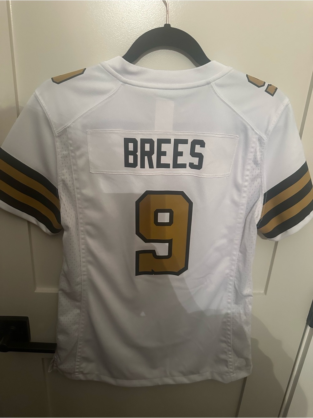 NFL Nike Women’s Official White and Gold Football Jersey - #9 Drew Brees